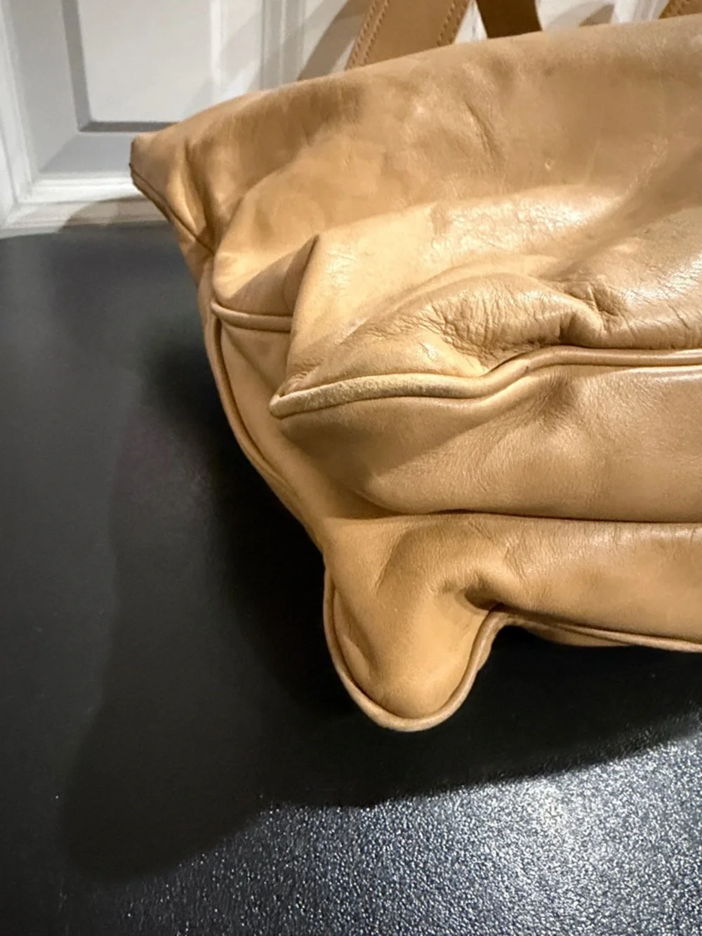 Francesco Biasia Tan Leather Tote bag made in Italy